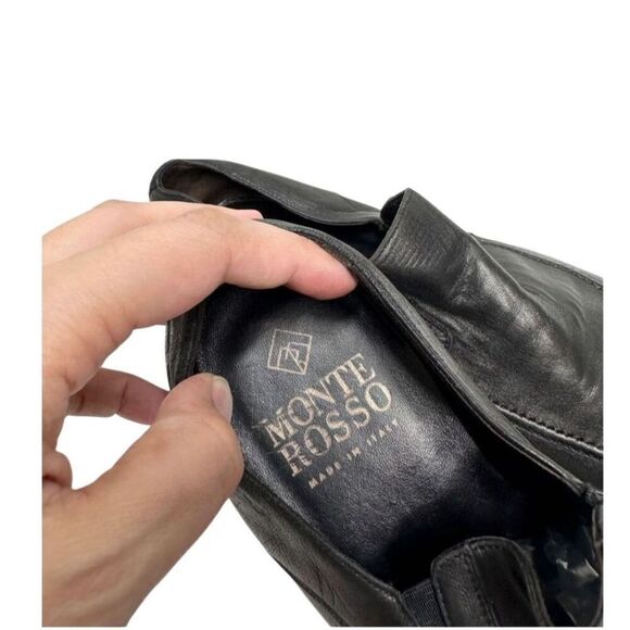 Monte Rosso Shoes Size 9‎ Mens Lucca Nappa Leather Loafers Made in Italy - Picture 8 of 11